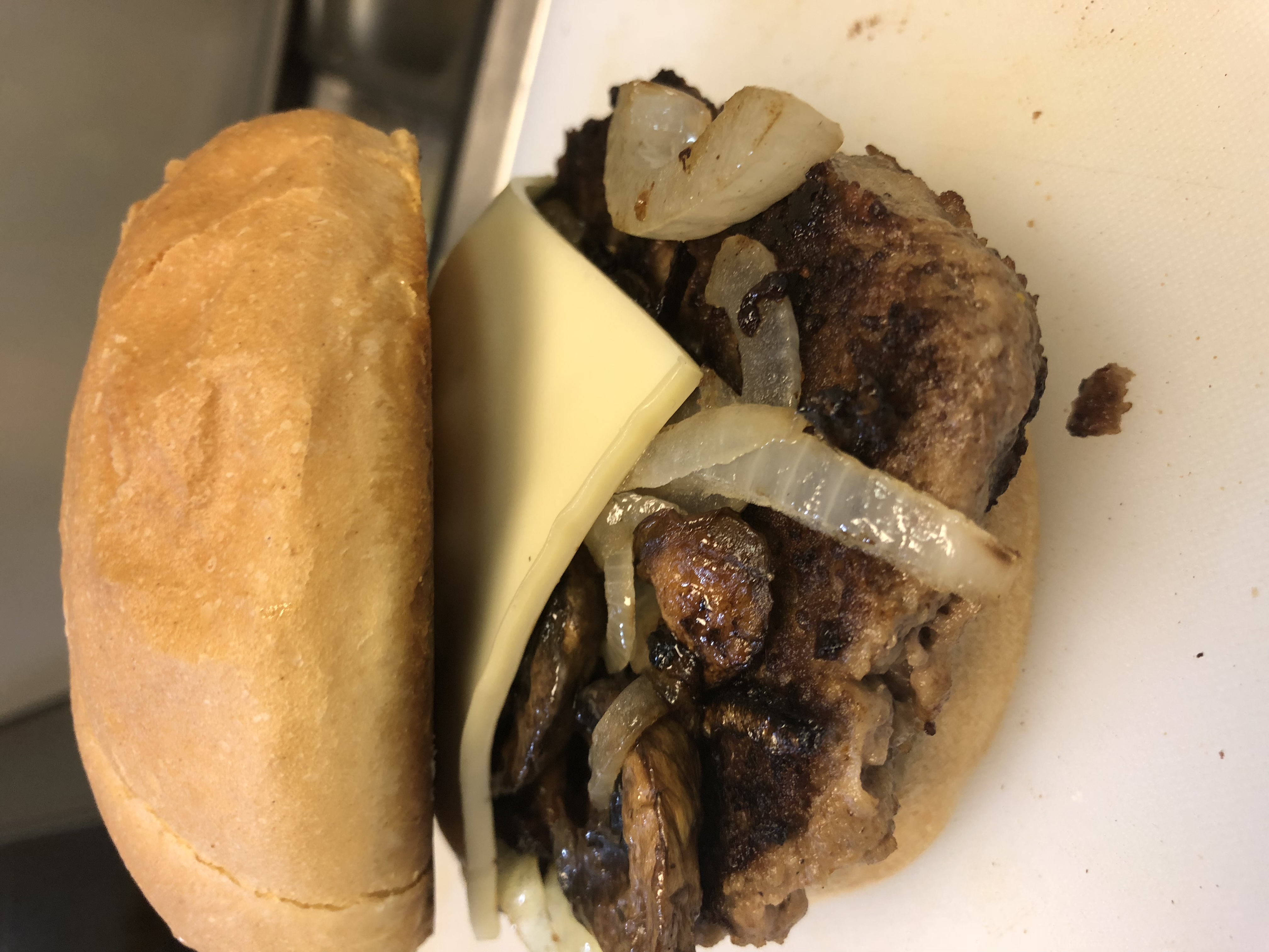 Order Swiss Mushroom Burger food online from Sam Southern Eatery store, Springfield on bringmethat.com