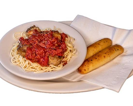 Order Spaghetti with Meatballs food online from Zio Al's Pizza & Pasta store, Plano on bringmethat.com