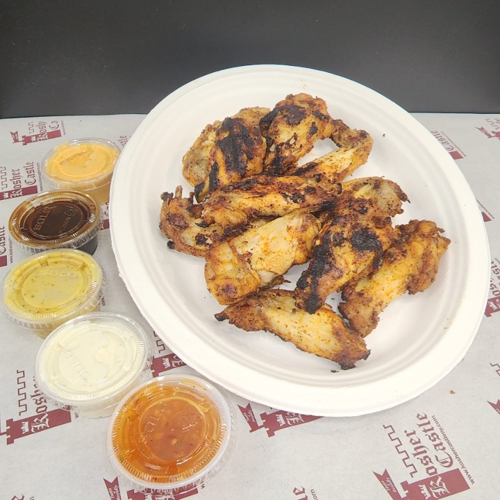 Order Grilled Wings (12 Pc's) food online from Kosher Castle store, Airmont on bringmethat.com