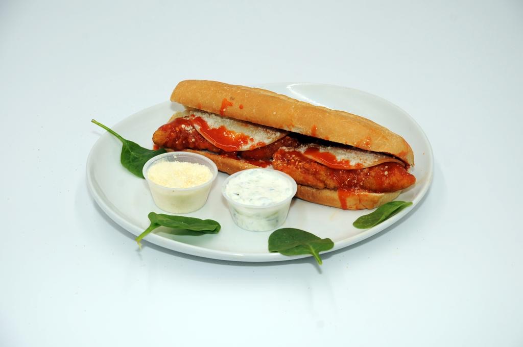 Order Buffalo Chicken Sub food online from Pizza Movers & Calzones store, Washington on bringmethat.com