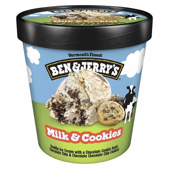 Order Ben & Jerry's Ice Cream - Milk & Cookies food online from IV Deli Mart store, Goleta on bringmethat.com