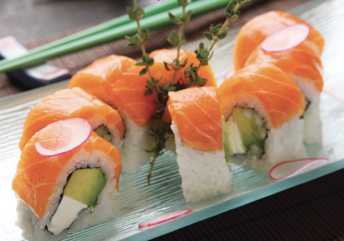 Order Philadelphia Roll food online from Asahi Japanese Restaurant & Sushi Bar store, Granada Hills on bringmethat.com