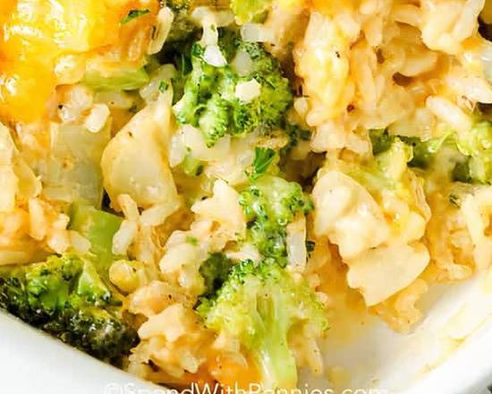 Order Broccoli Rice Casserole food online from Memphis Diva Queen BBQ store, College Park on bringmethat.com