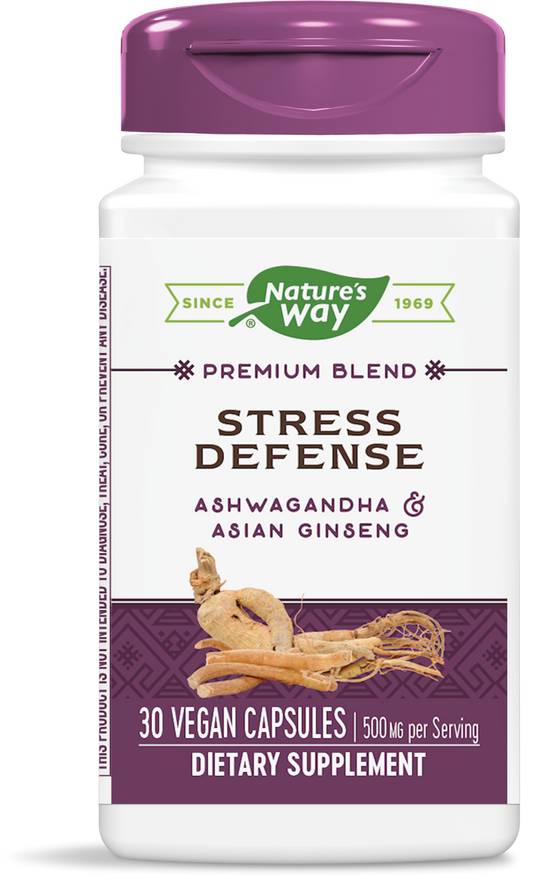 Order Nature's Way Stress Defense Capsules Ashwagandha and Asian Ginseng (30 ct) food online from Rite Aid store, Palm Desert on bringmethat.com