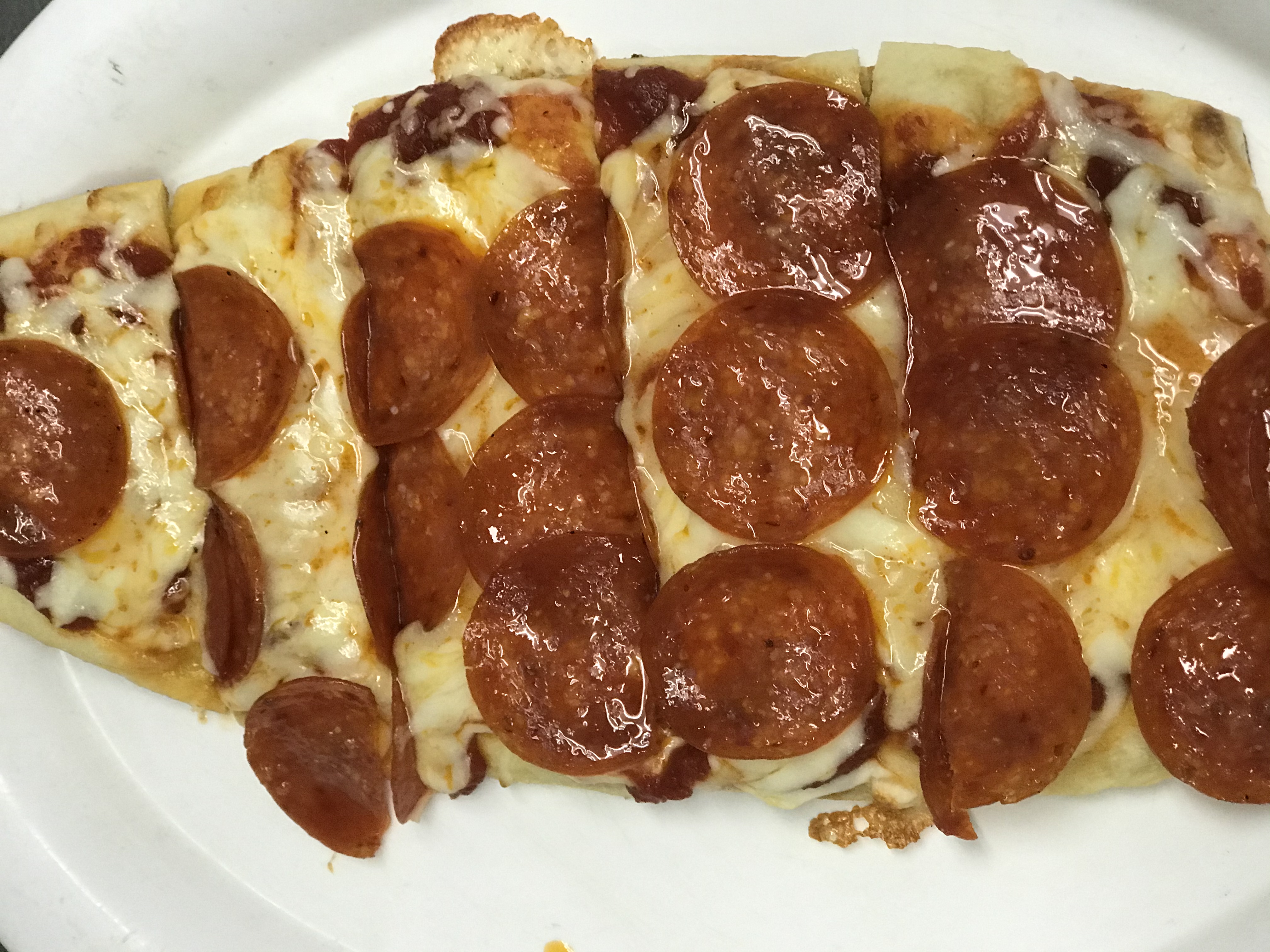 Order Pepperoni Flatbread food online from Harvest Saloon store, Strongsville on bringmethat.com