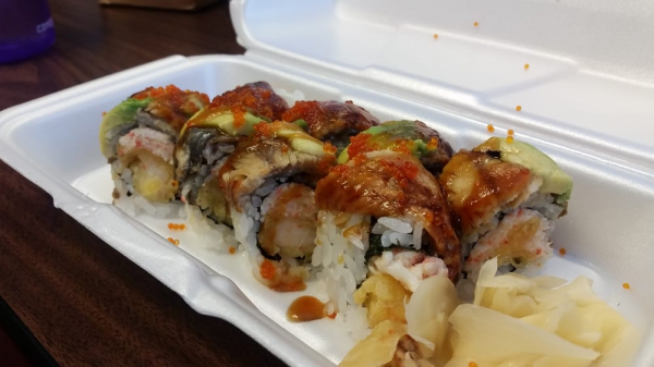 Order Dragon Roll food online from Furusato Japanese Restaurant store, Campbell on bringmethat.com