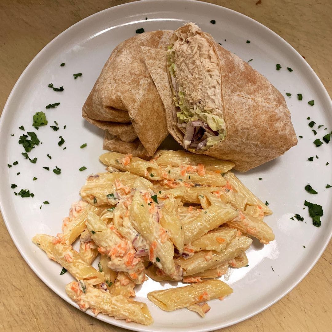 Order 6.Tuna Salad Wrap - Wrap food online from Azzurro Pizzeria & Italian Grill store, Brick on bringmethat.com