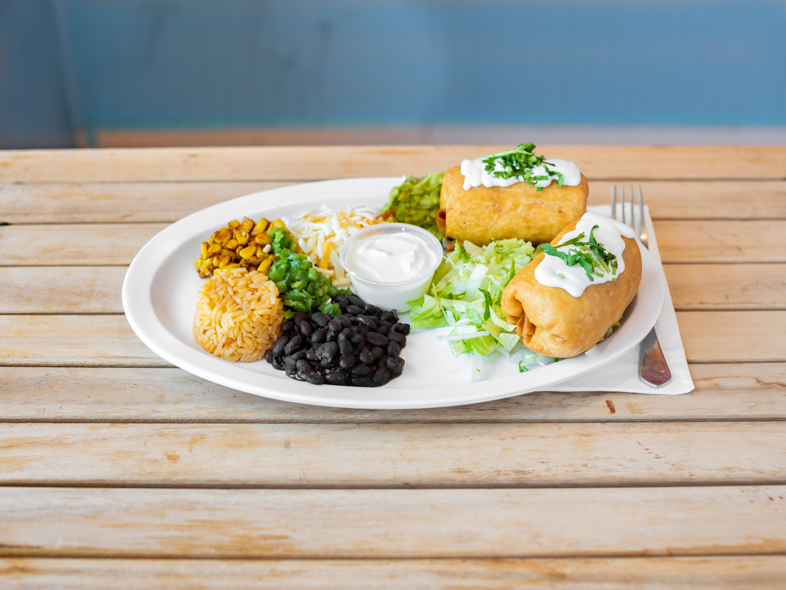 Order Chicken Chimichanga food online from Mi Ranchito Tex-Mex store, Westfield on bringmethat.com