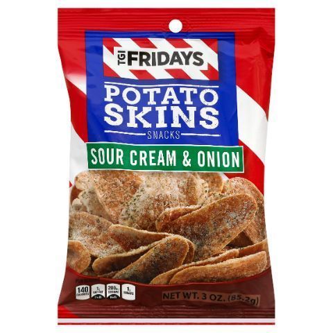 Order TGI Fridays Sour Cream & Onion Potato Skins 3oz food online from Aplus store, Springfield on bringmethat.com