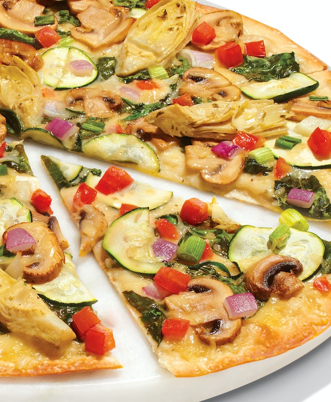 Order Dairy-Free Cheese Gourmet Vegetarian - Baking Required food online from Papa Murphy Pizza store, Cedar Rapids on bringmethat.com
