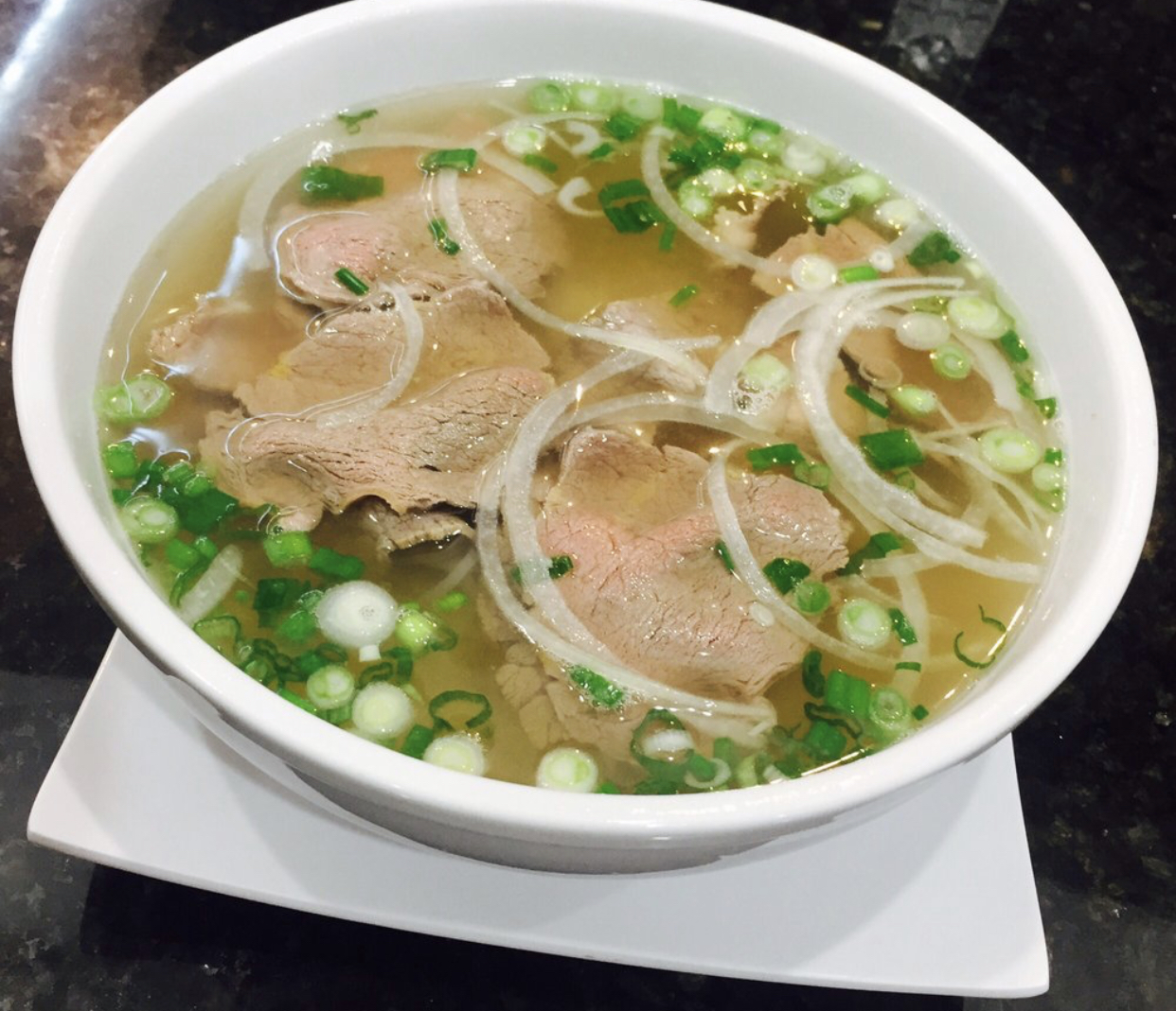 Order P2. Filet Mignon Pho (meat comes raw) food online from Pho Beef Noodle & Grill store, Lewisville on bringmethat.com