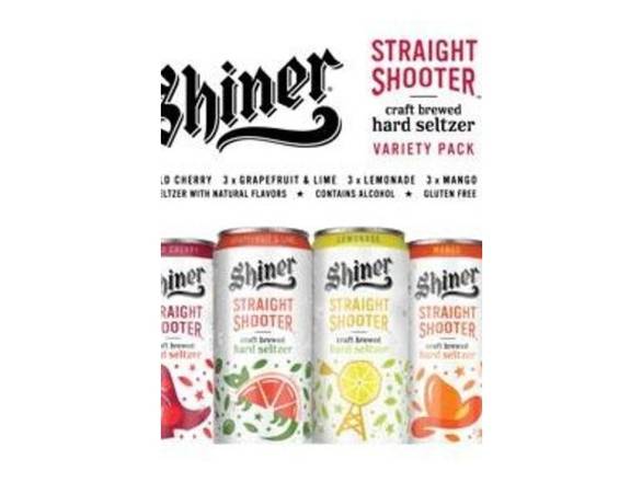 Order Shiner Straight Shooter Hard Seltzer - 12x 12oz Cans food online from Liquor Cabinet store, Houston on bringmethat.com