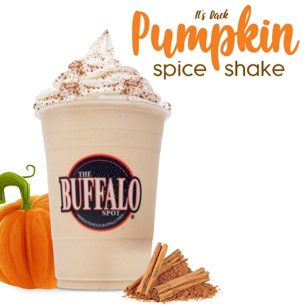 Order "New" Pumpkin Spice Shake food online from The Buffalo Spot store, Mesa on bringmethat.com