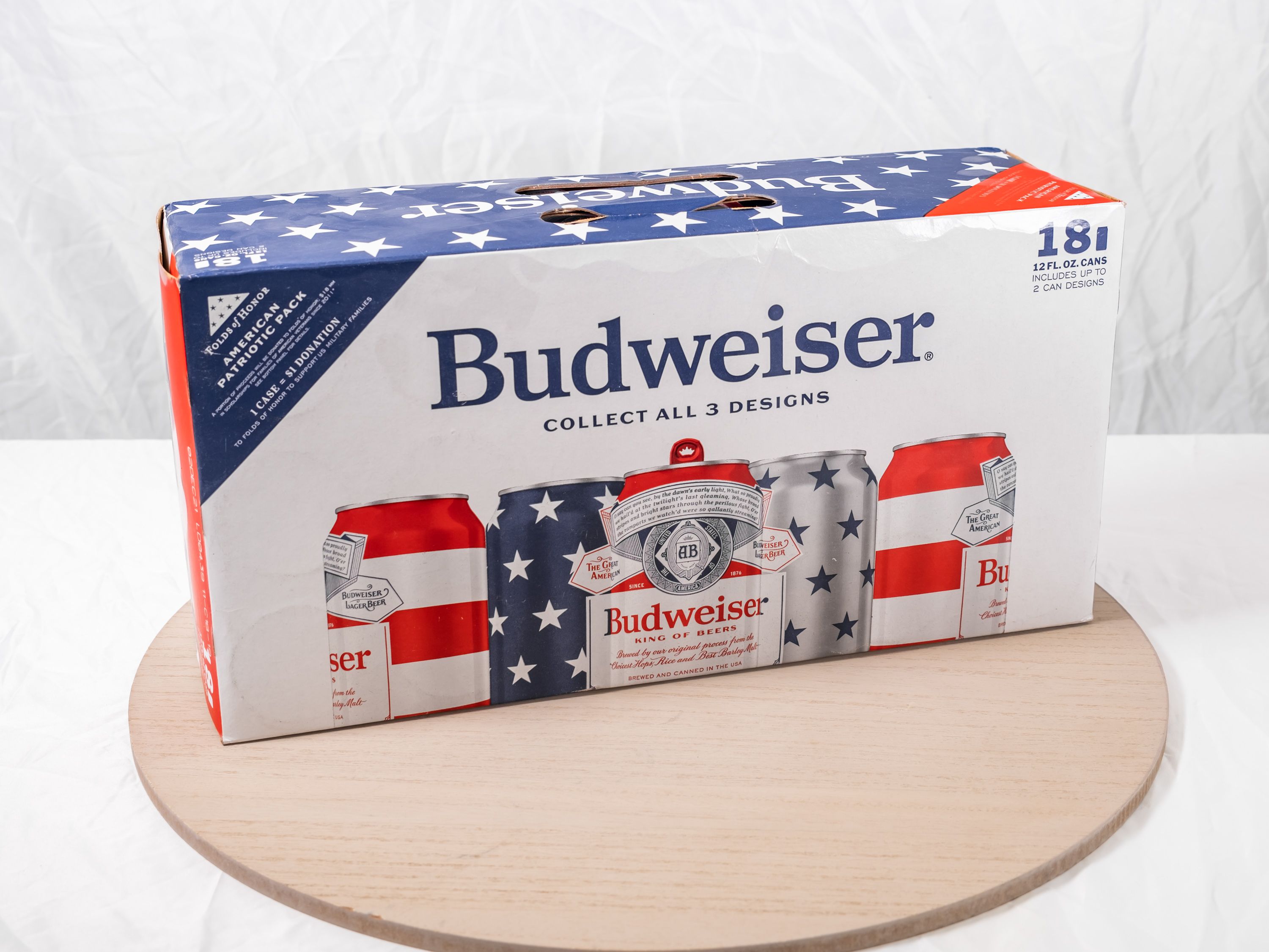 Order 18 Pack of Canned Budweiser food online from M & G Market store, Highland on bringmethat.com