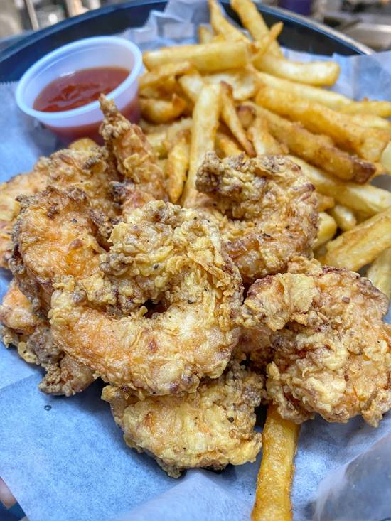Order Crispy Shrimp Basket food online from Hughie store, Houston on bringmethat.com