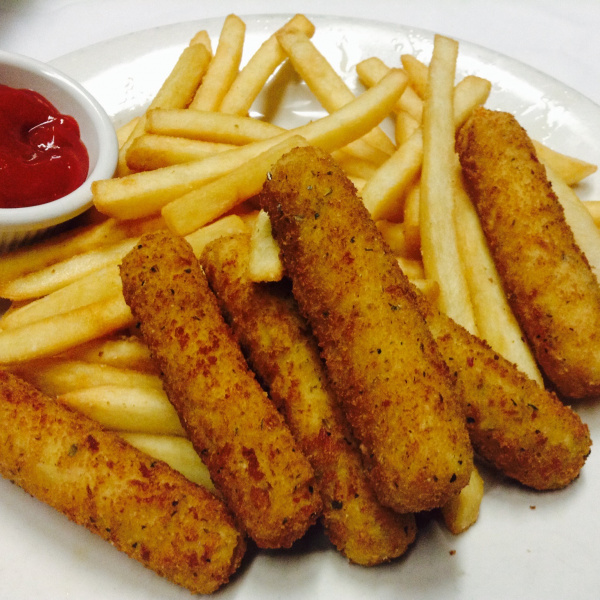 Order Kid's Guadalupe Mozzarella Sticks with Fries food online from Guadalupe Restaurant store, New York on bringmethat.com