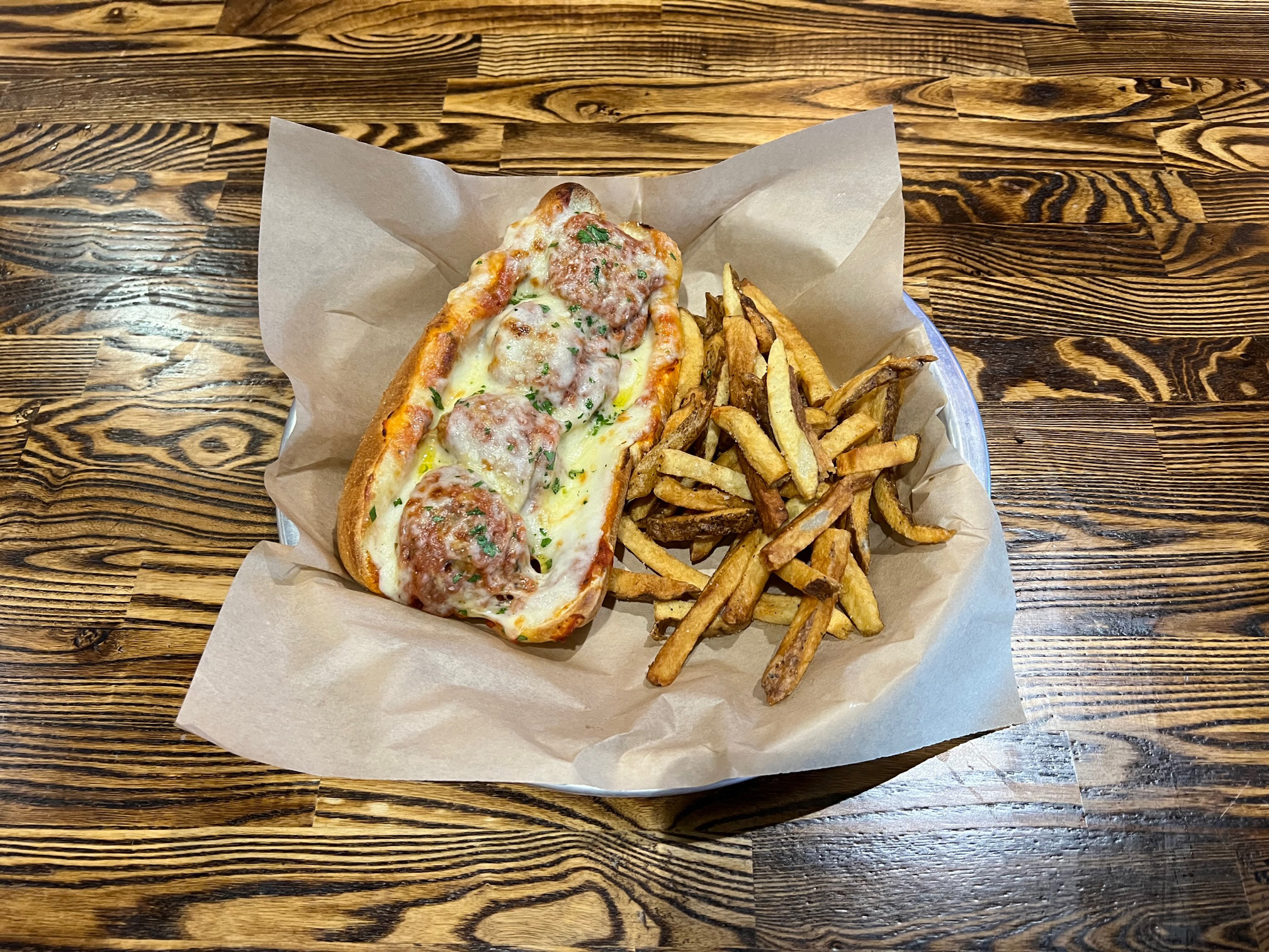 Order **NEW** Meatball Sub food online from Ten Pin Alley store, Hilliard on bringmethat.com