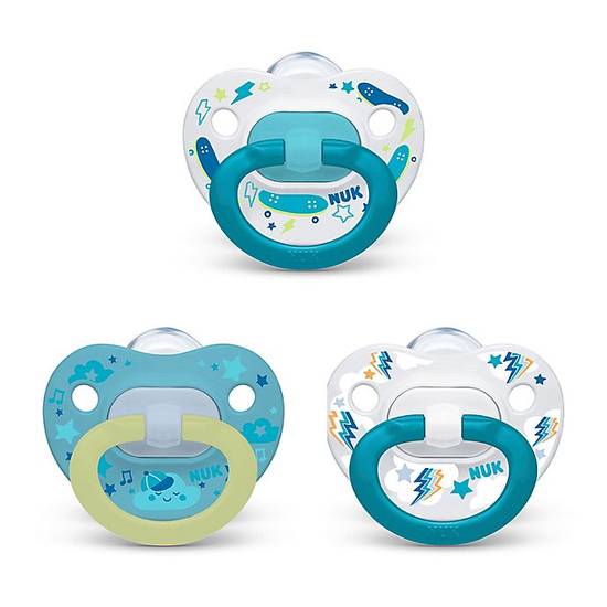 Order NUK® Boy 6-18M 3-Pack Orthodontic Pacifiers in Blue/Multi food online from Bed Bath & Beyond store, Lancaster on bringmethat.com
