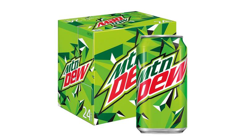 Order Mountain Dew Citrus Soda Pop, 24 Pack Can food online from Red Roof Market store, Lafollette on bringmethat.com