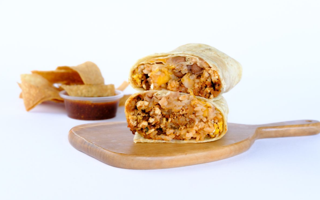 Order Chorizo and Egg Burrito food online from Pico Pica Rico store, Sherman Oaks on bringmethat.com