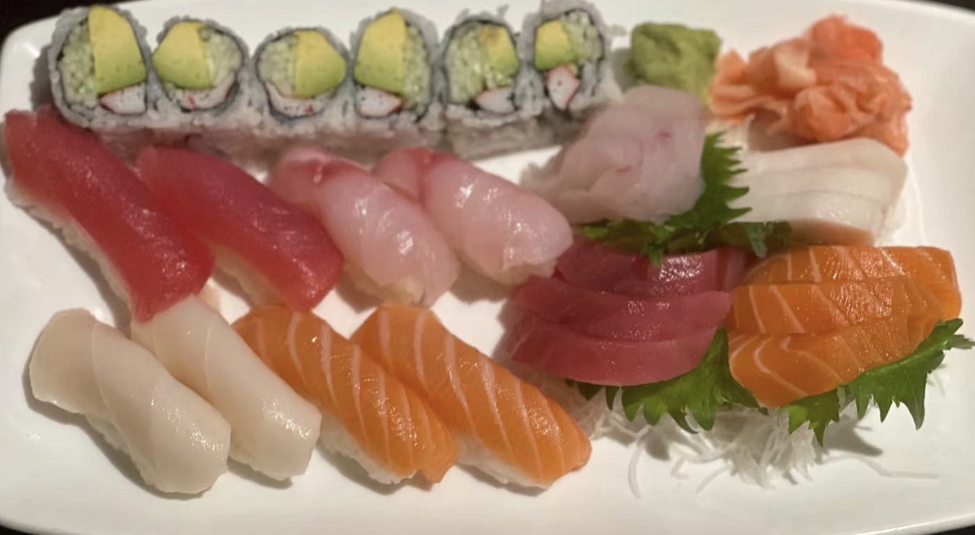 Order Sushi and Sashimi Combination food online from Jc Chikurin Restaurant store, Brooklyn on bringmethat.com