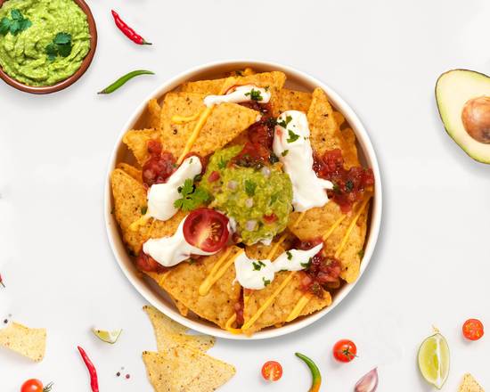 Order Super Duper Nachos food online from Queso Palace store, San Francisc on bringmethat.com