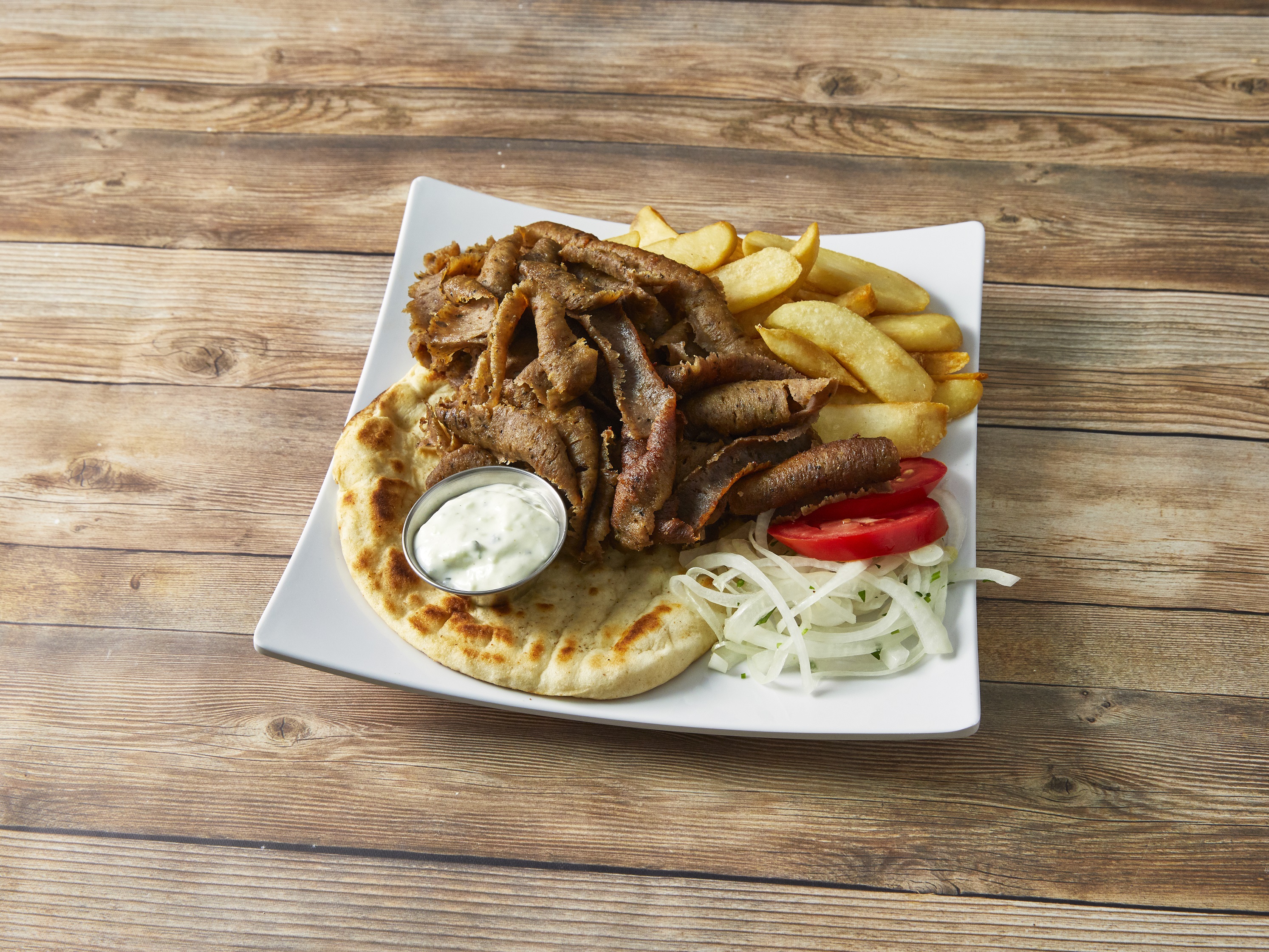 Order Gyros Plate food online from Central Gyros store, Chicago on bringmethat.com