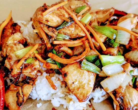 Order Sweet Stir Fry Chicken food online from Babble Coffee And Boba Bar store, Oklahoma City on bringmethat.com