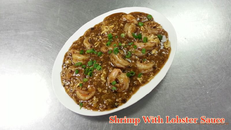 Order 134. Shrimp with Lobster Sauce food online from Golden Bowl store, Westmont on bringmethat.com