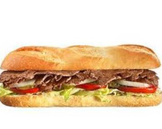 Order Steak and Cheese Sub food online from Skinny Thin Pizza store, Nashville-Davidson on bringmethat.com