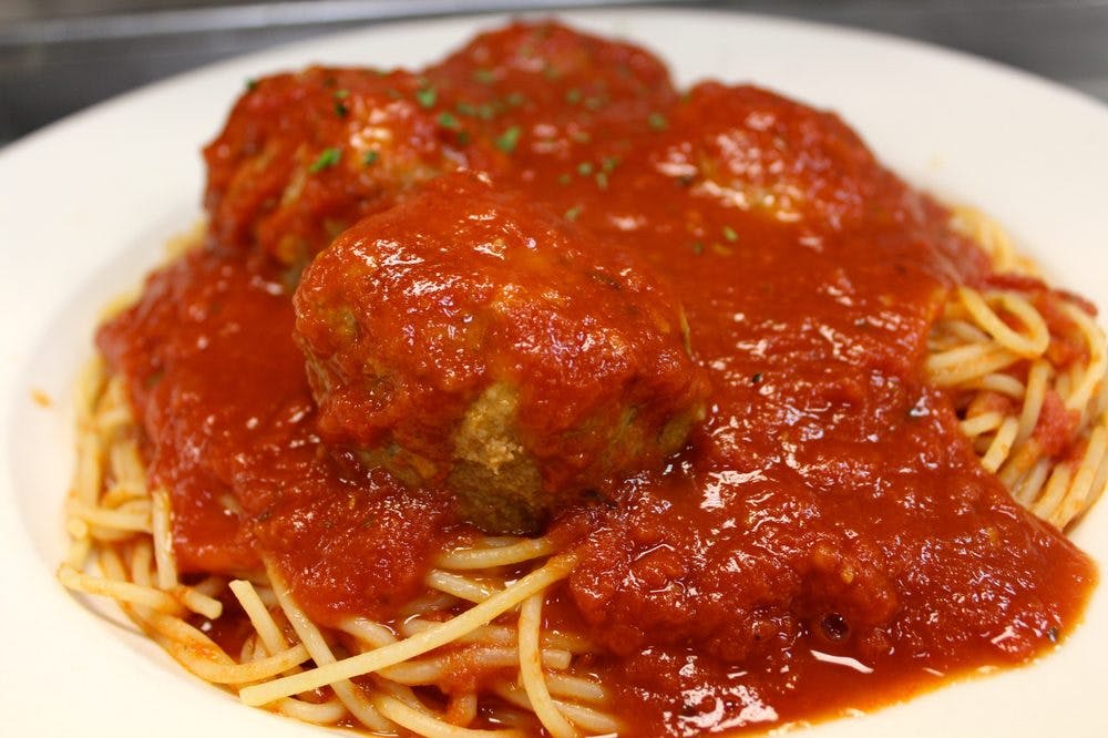 Order Pasta with Meatballs - Pasta food online from Mr. Bruno's Pizzeria And Restaurant store, Lyndhurst on bringmethat.com