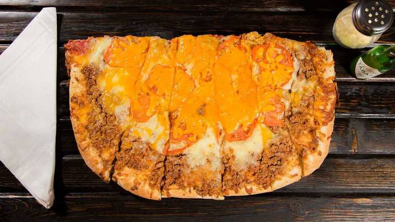 Order Taco Pie (Half) food online from Bocce Club Pizza store, Buffalo on bringmethat.com