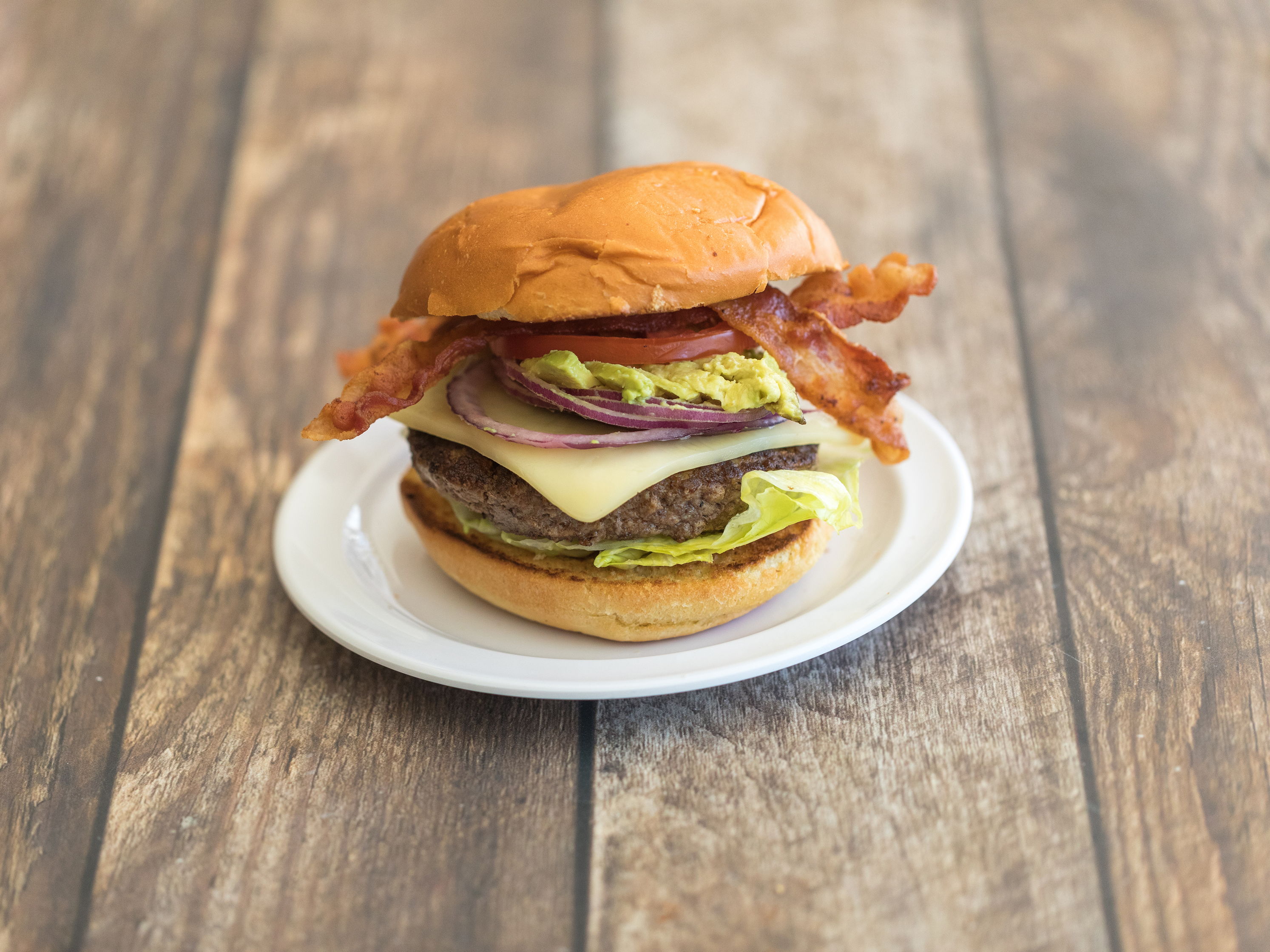 Order California Burger food online from Anny's Fine Burger store, Santee on bringmethat.com