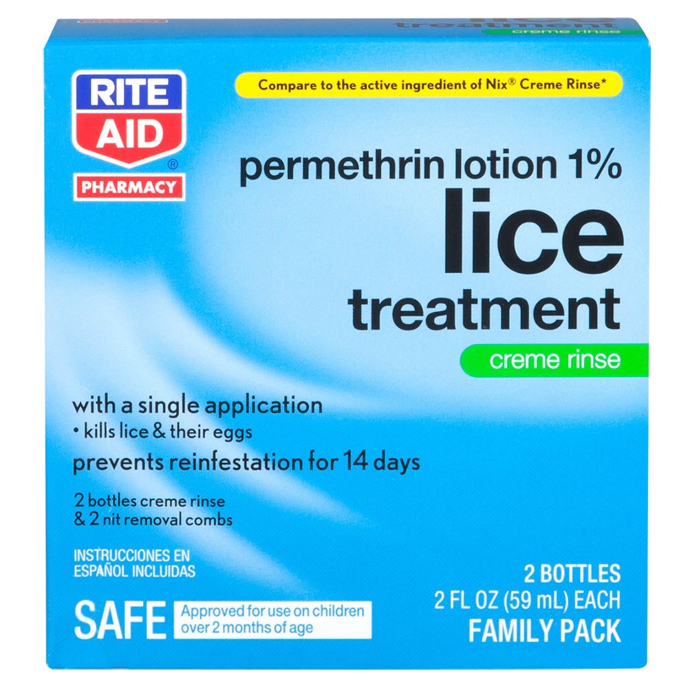 Order Rite Aid Lice Treatment Cream Rinse, Family Pack - 2 ct food online from Rite Aid store, Chino Hills on bringmethat.com