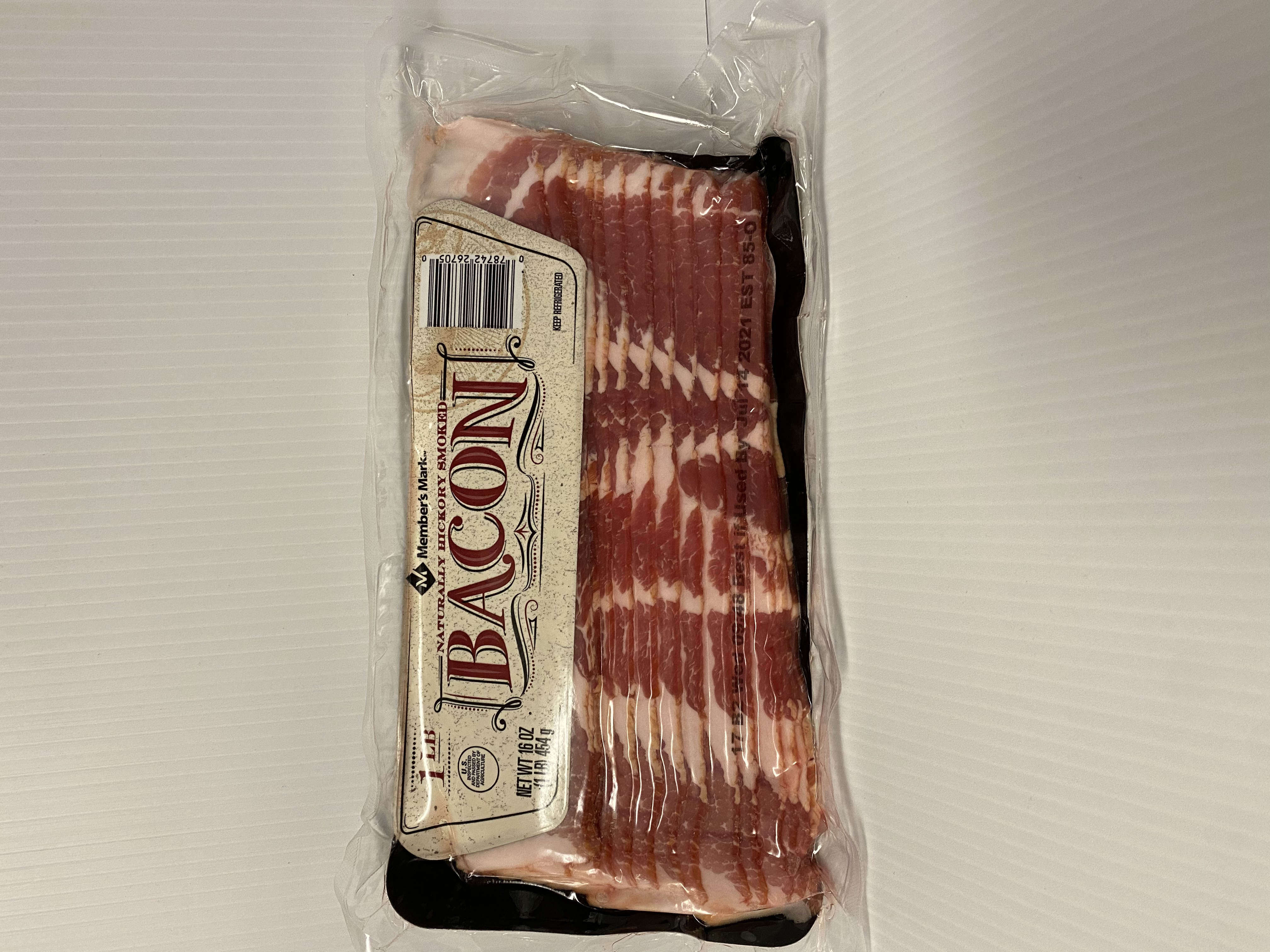 Order Hickory Smoke Bacon 1lb food online from Just Dash It store, Englewood on bringmethat.com