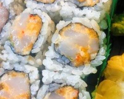 Order Sp Scallops Roll food online from Midori Sushi store, Highland Park on bringmethat.com
