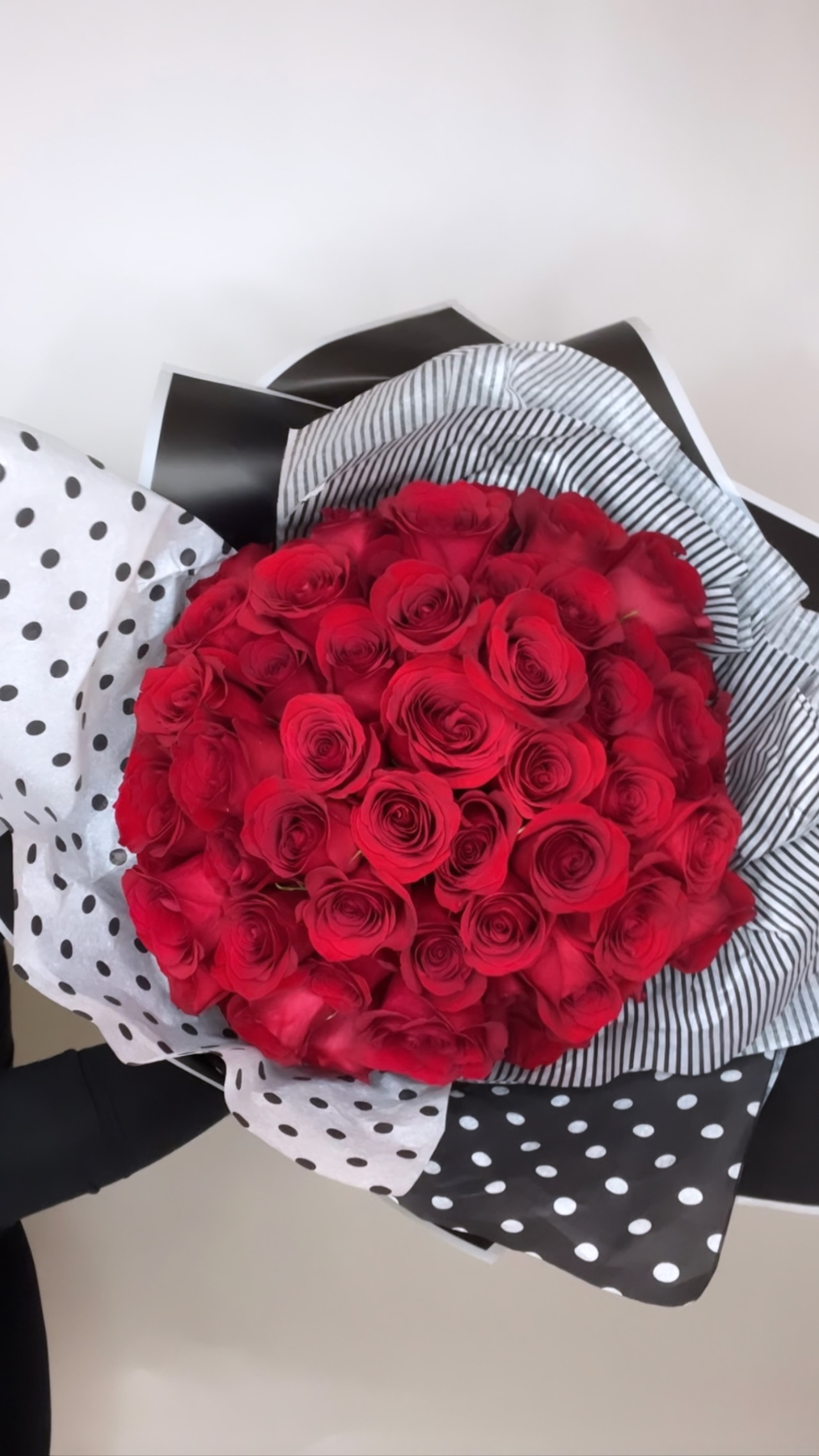 Order Luxury 75 Premium Red Roses Bouquet food online from Lilly Bouqs store, Clifton on bringmethat.com