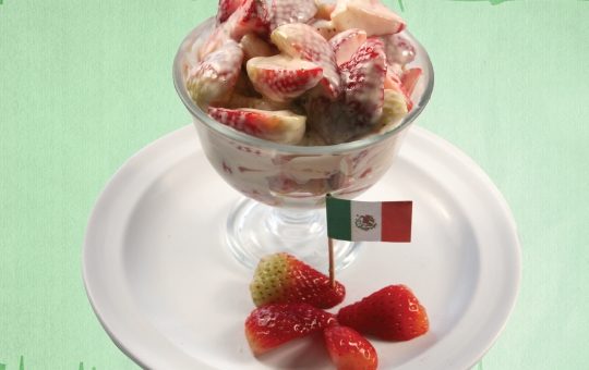 Order Strawberries with Whipped Cream food online from La Fondita 2 Mexican store, Glen Burnie on bringmethat.com