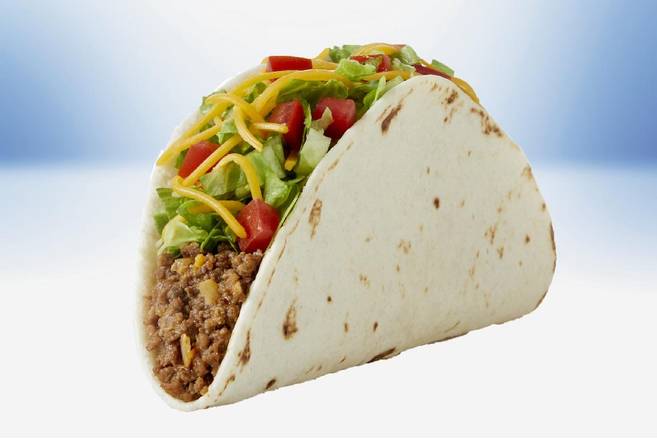 Order Soft Taco (Ground Beef) food online from Baker Drive-Thru store, Victorville on bringmethat.com