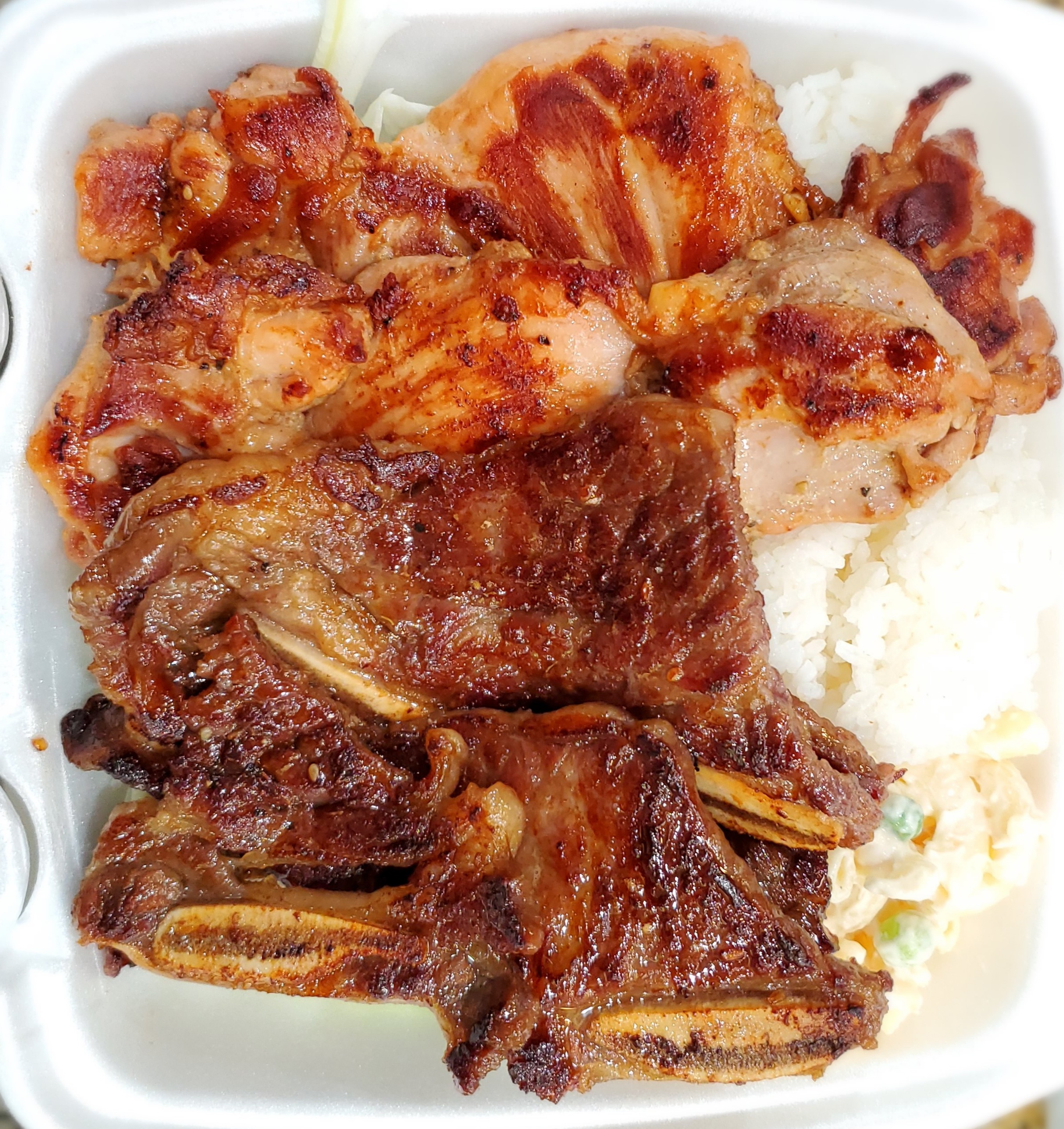 Order Half and Half Combo food online from Young Hawaiian Bbq store, Chino on bringmethat.com