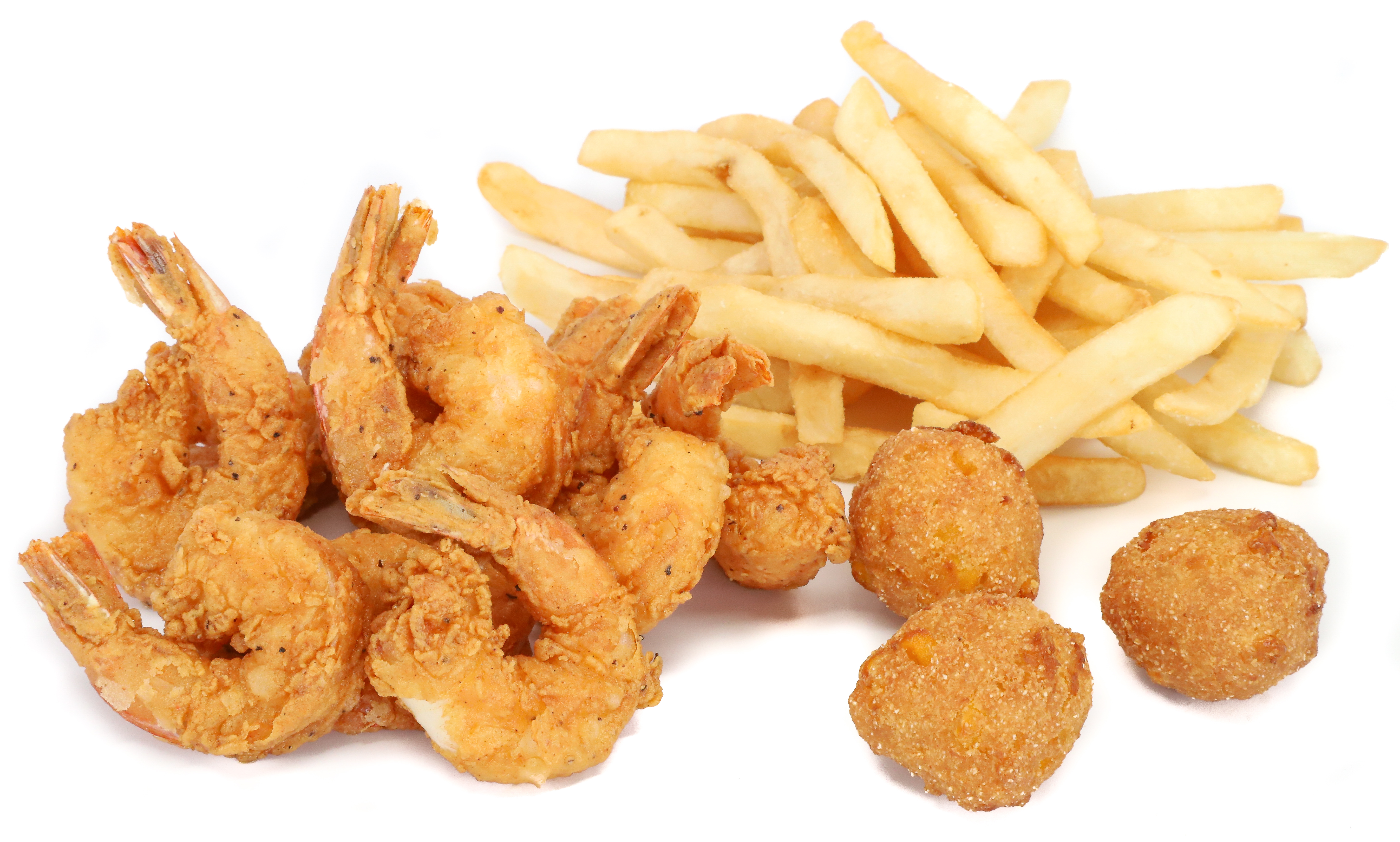 Order *Shrimp ’N’ Fries food online from Feather-n-Fin Chicken and Seafood store, Norfolk on bringmethat.com