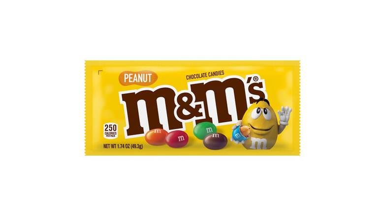 Order M&M'S Peanut Chocolate Candy Singles food online from Red Roof Market store, Lafollette on bringmethat.com