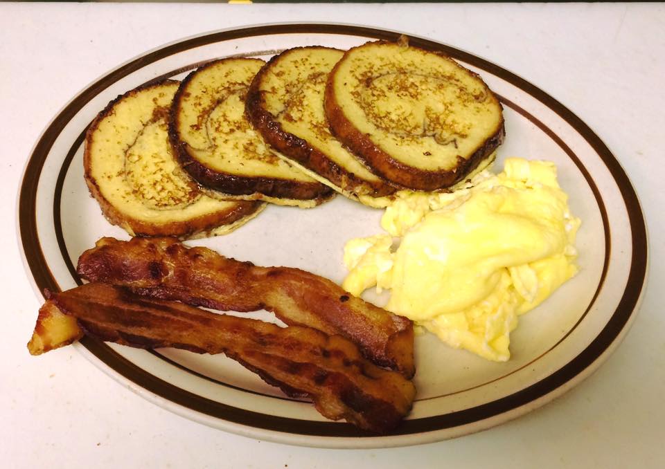 Order Home-Style Cinnamon French Toast Combo food online from New Day Cafe store, Terre Haute on bringmethat.com