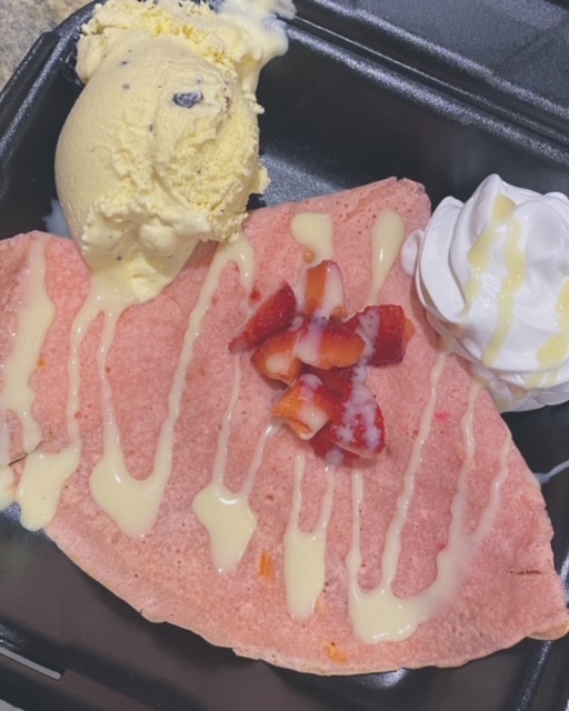 Order Strawberry Crepe food online from The Crepe Factory store, Colton on bringmethat.com