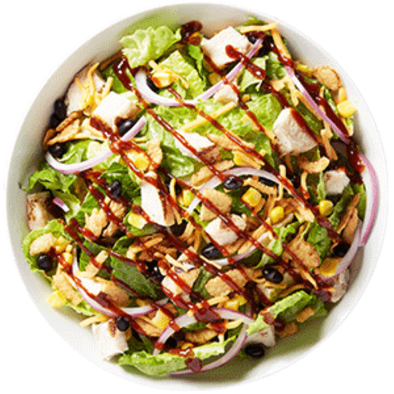 Order BBQ Chicken Salad - Small food online from Fresh Brothers Pizza Newport Beach store, Corona Del Mar on bringmethat.com