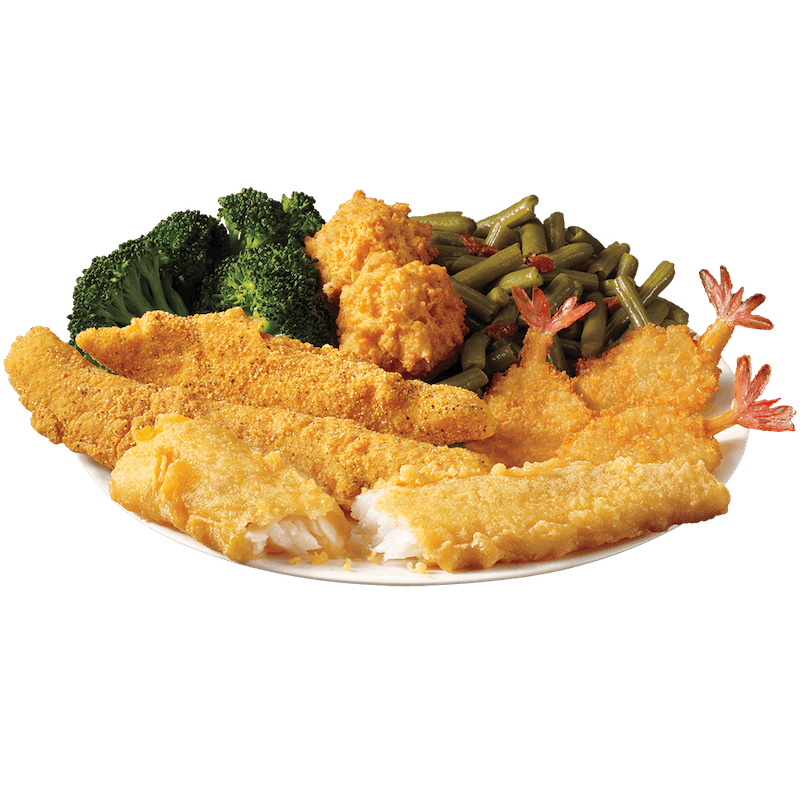 Order Seafood Trio Meal food online from Captain D's Seafood store, Florence on bringmethat.com