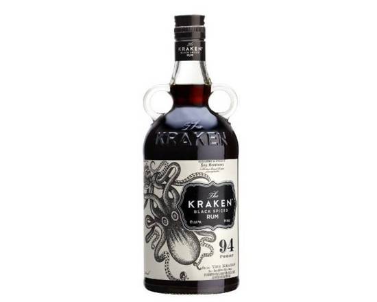 Order Kraken Spiced Black Label, 1L rum (42.0% ABV) food online from NEWBRIDGE WINES & SPIRITS CORP store, Levittown on bringmethat.com