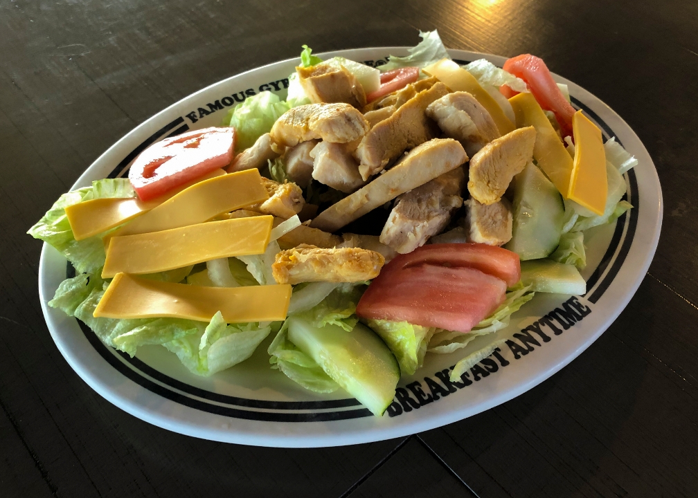 Order Chicken Gyro Salad food online from Gyro George store, Cleveland on bringmethat.com