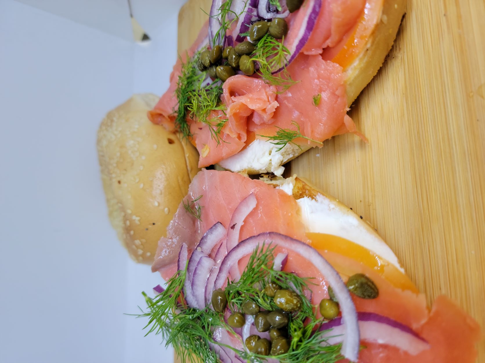 Order 4. Wild N.Y Bagel and Lox food online from Bellissimo Venice store, Venice on bringmethat.com