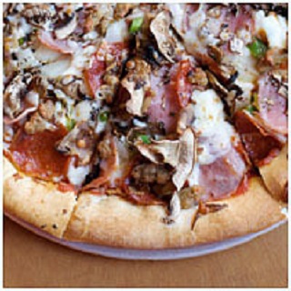 Order The Works Pizza food online from DoubleDave's Pizzaworks - San Angelo store, San Angelo on bringmethat.com